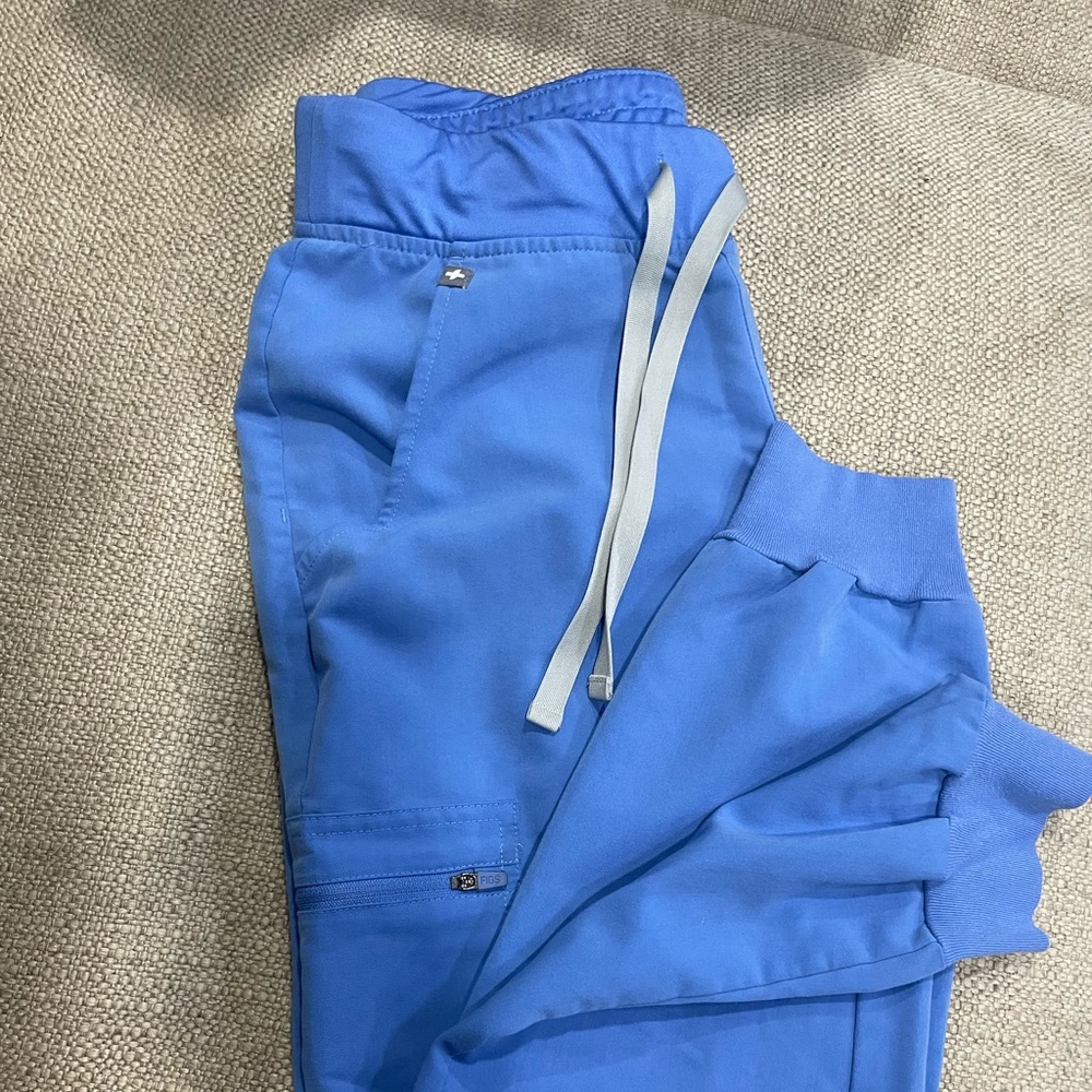 Light Blue Figs Joggers Small